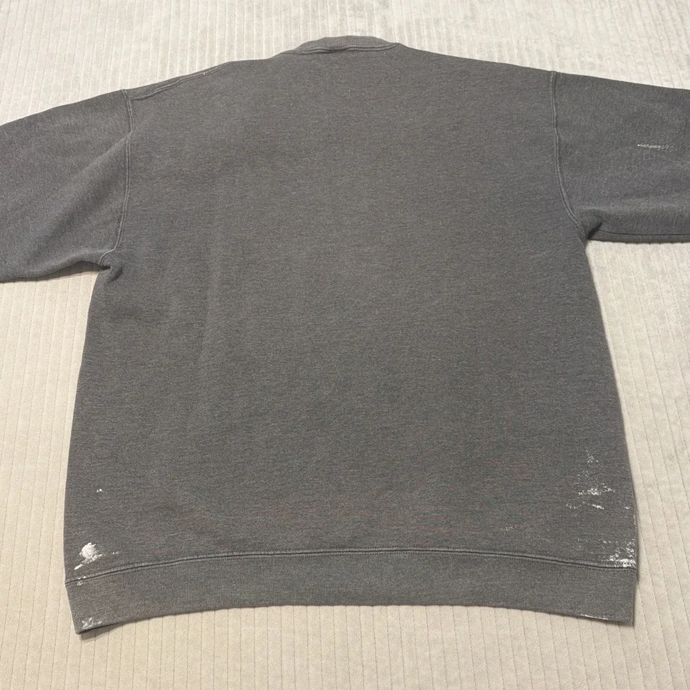 Vintage Russell Athletic 90s Distressed Paint Splatter Made USA Sweatshirt XL